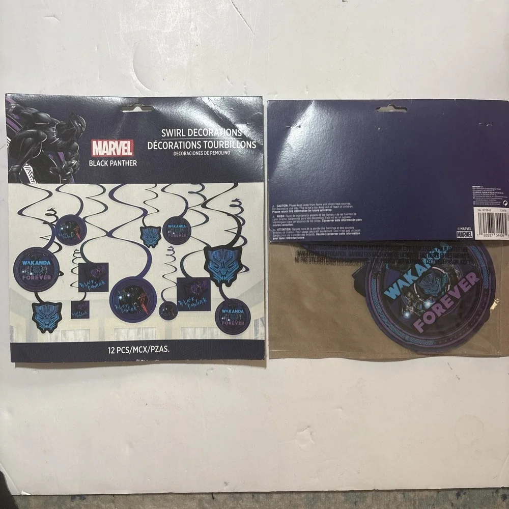 Marvel Black Panther Wakanda Birthday Party Decoration Lot!